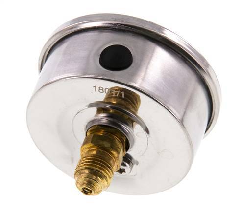 0..25 Bar (0..363 psi) Glycerin Pressure Gauge Rear Stainless steel/Brass 63 mm Class 1.6