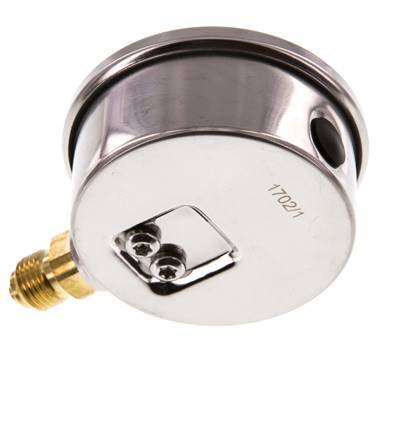 FIMET MG1-INOX63 63mm 0-250 BAR / 3500 PSI Vacuum Pressure Gauge - Italy Made, NSN 6685-15-000-9944