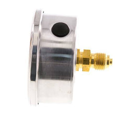 0..400 Bar (0..5802 psi) Glycerin Pressure Gauge Rear Stainless steel/Brass 63 mm Class 1.6