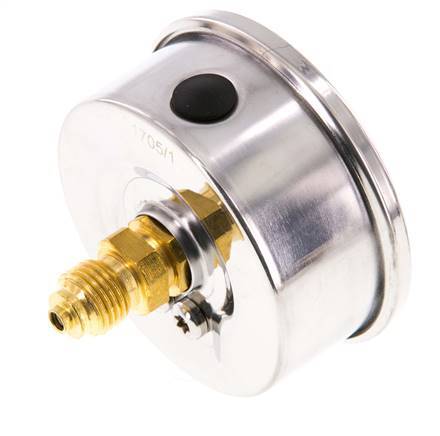 Handige Manometer 0-400 Bar / 0-5800 PSI – G1/4 Aansluiting, 63 Mm Wijzerplaat, Ideaal Voor Water, Olie En Brandstof