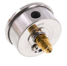 0..60 Bar (0..870 psi) Glycerin Pressure Gauge Rear Stainless steel/Brass 63 mm Class 1.6