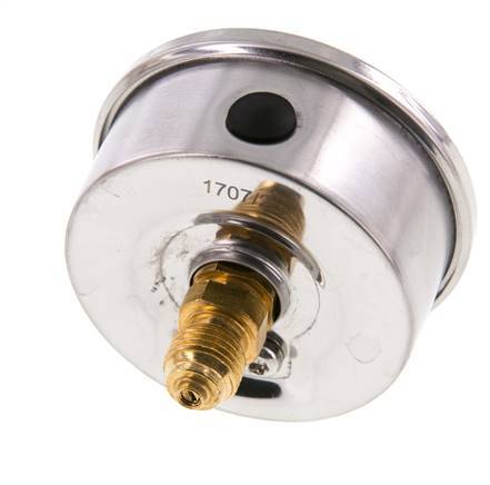 0..60 Bar (0..870 psi) Glycerin Pressure Gauge Rear Stainless steel/Brass 63 mm Class 1.6