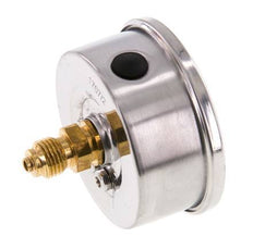 0..60 Bar (0..870 psi) Glycerin Pressure Gauge Rear Stainless steel/Brass 63 mm Class 1.6