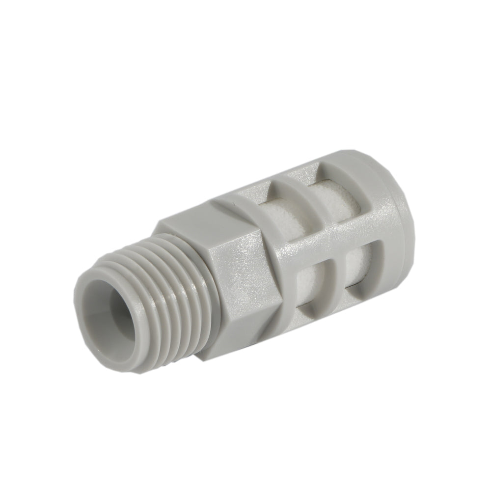 R1/4" Plastic Silencer White Compact [5 Pieces]