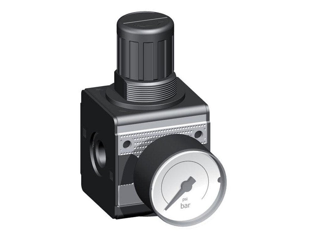 Pressure Regulator for Manifold Assembly G1/4''&3/8'' 2250 l/min 0.2-6.0bar/3-87psi Zinc Die-Cast 40 mm Pressure Gauge Multifix 1