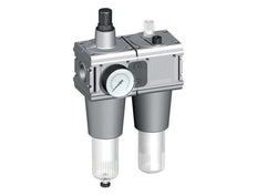 FRL 2-Part G1'' 13500 l/min 0.5-10.0bar/7-145psi Semi-Auto Safety Protective Cage Polycarbonate Multifix 5