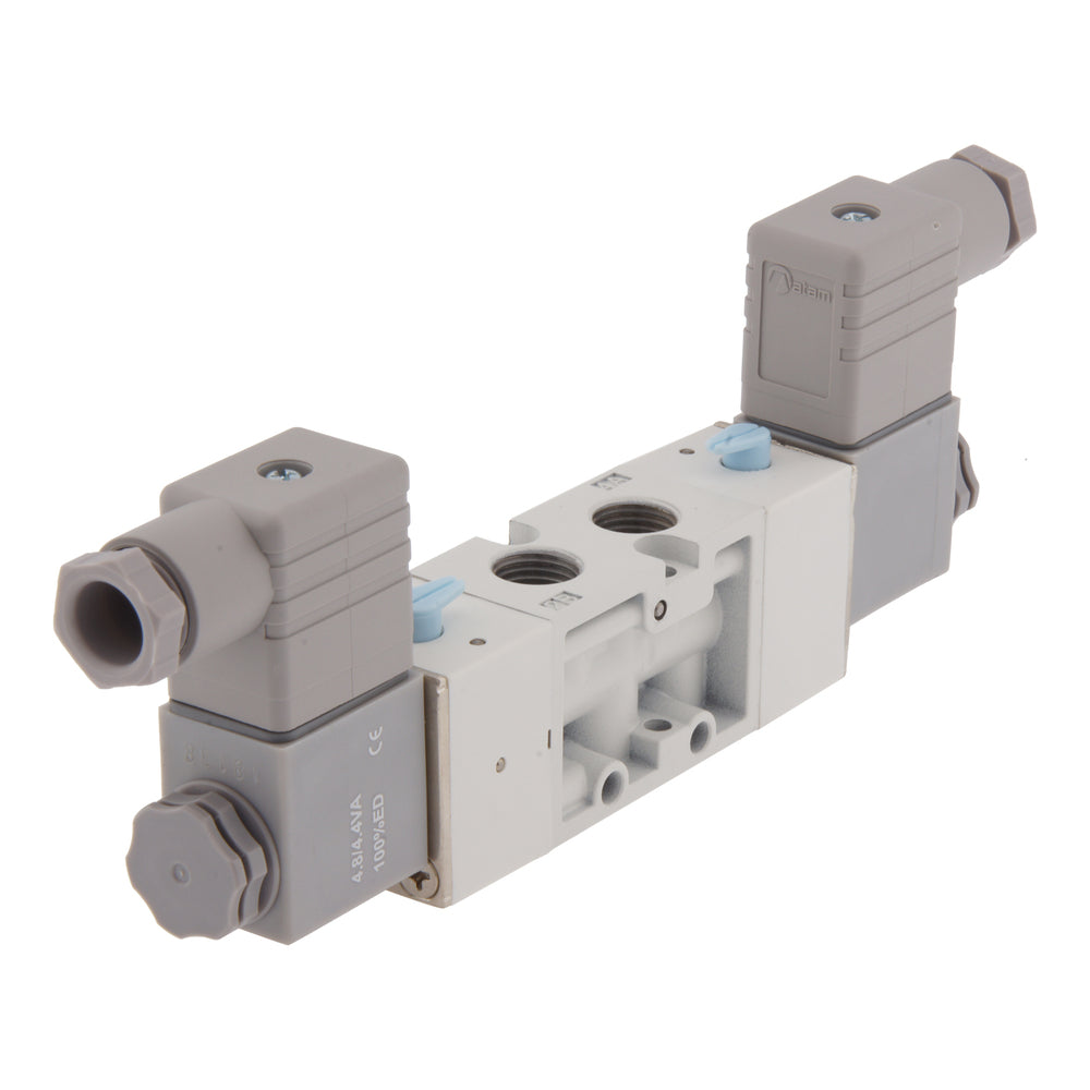 G1/8'' 230V AC 5/2-Way Bi-stable Solenoid Valve 2-8bar MVSC