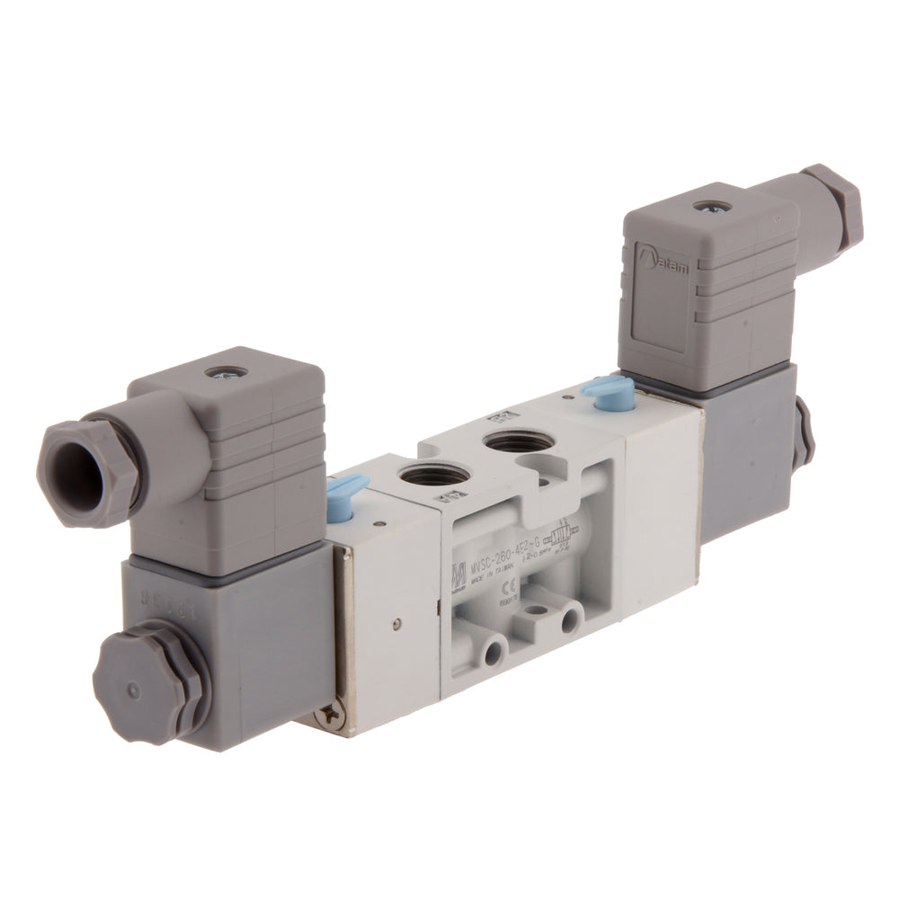 G1/8'' 230V AC 5/2-Way Bi-stable Solenoid Valve 2-8bar MVSC