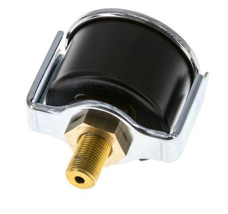 -1..0 Bar (-15..0 psi) Panel Mount Pressure Gauge Steel/Brass 40 mm Class 2.5 (Bracket)