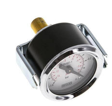 -1..0 Bar (-15..0 psi) Panel Mount Pressure Gauge Steel/Brass 40 mm Class 2.5 (Bracket)