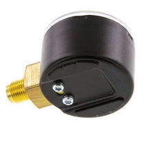 -1..0 Bar (-15..0 psi) Pressure Gauge Below Steel/Brass 40 mm Class 1.6