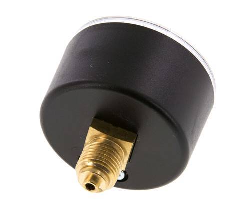 -1..0 Bar (-15..0 psi) Pressure Gauge Rear Plastic/Brass 50 mm Class 2.5