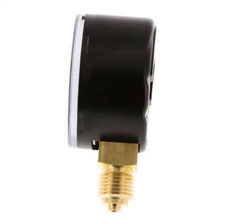 -1..0 Bar (-15..0 psi) Pressure Gauge Below Steel/Brass 50 mm Class 1.6