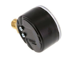 -1..0 Bar (-15..0 psi) Pressure Gauge Below Steel/Brass 50 mm Class 1.6