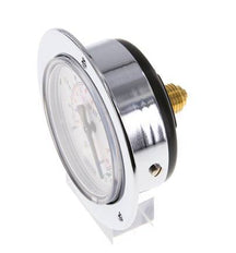 -1..0 Bar (-15..0 psi) Panel Mount Pressure Gauge Steel/Brass 63 mm Class 2.5 (Front Panel)