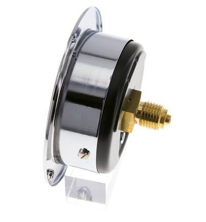 -1..0 Bar (-15..0 psi) Panel Mount Pressure Gauge Steel/Brass 63 mm Class 2.5 (Front Panel)