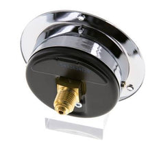 -1..0 Bar (-15..0 psi) Panel Mount Pressure Gauge Steel/Brass 63 mm Class 2.5 (Front Panel)