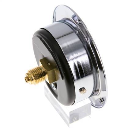 -1..0 Bar (-15..0 psi) Panel Mount Pressure Gauge Steel/Brass 63 mm Class 2.5 (Front Panel)