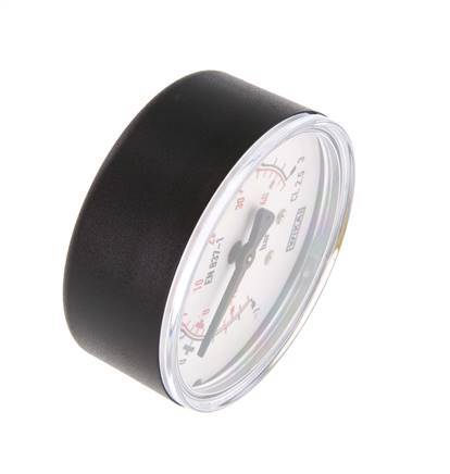 -1..3 Bar (-15..44 psi) Pressure Gauge Below Plastic/Brass 63 mm Class 2.5