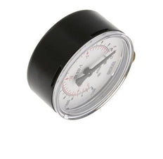 -1.2..0 Bar (-17..0 psi) Pressure Gauge Below Steel/Brass 63 mm Class 1.6