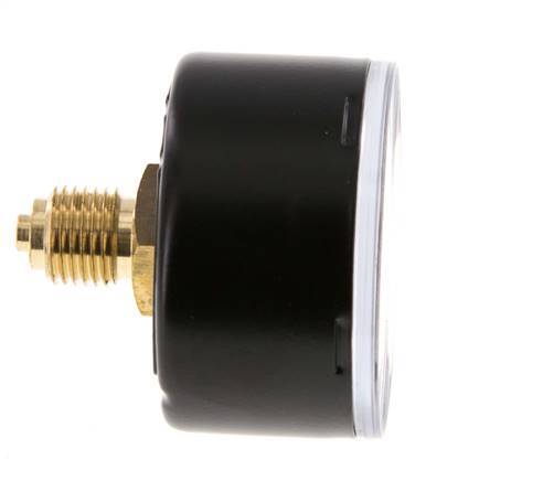 0..0.6 Bar (0..9 psi) Pressure Gauge Rear Steel/Brass 50 mm Class 1.6