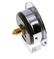 0..0.6 Bar (0..9 psi) Panel Mount Pressure Gauge Steel/Brass 63 mm Class 2.5 (Front Panel)