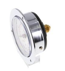 0..0.6 Bar (0..9 psi) Panel Mount Pressure Gauge Steel/Brass 63 mm Class 2.5 (Front Panel)