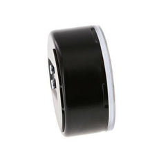 0..0.6 Bar (0..9 psi) Pressure Gauge Below Steel/Brass 63 mm Class 1.6