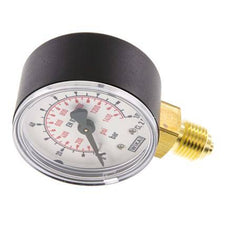 0..100 Bar (0..1450 psi) Pressure Gauge Below Plastic/Brass 50 mm Class 2.5