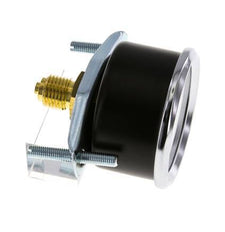 0..100 Bar (0..1450 psi) Panel Mount Pressure Gauge Steel/Brass 50 mm Class 2.5 (Bracket)