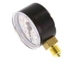 0..100 Bar (0..1450 psi) Pressure Gauge Below Steel/Brass 50 mm Class 1.6
