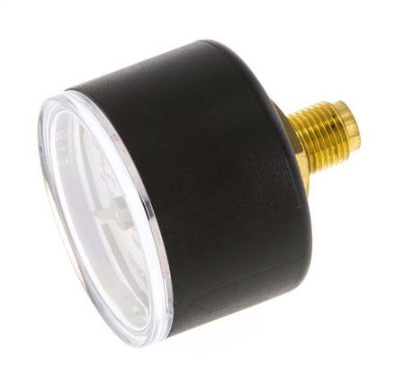 0..10 Bar (0..145 psi) Pressure Gauge Rear Plastic/Brass 40 mm Class 2.5