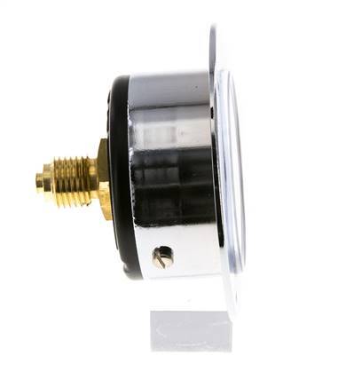 0..10 Bar (0..145 psi) Panel Mount Pressure Gauge Steel/Brass 50 mm Class 2.5 (Front Panel)