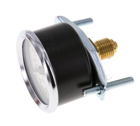 0..10 Bar (0..145 psi) Panel Mount Pressure Gauge Steel/Brass 50 mm Class 2.5 (Bracket)