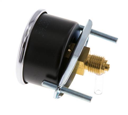 0..10 Bar (0..145 psi) Panel Mount Pressure Gauge Steel/Brass 50 mm Class 2.5 (Bracket)
