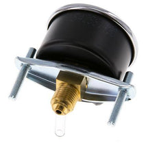 0..10 Bar (0..145 psi) Panel Mount Pressure Gauge Steel/Brass 50 mm Class 2.5 (Bracket)