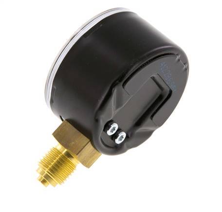 0..10 Bar (0..145 psi) Pressure Gauge Below Steel/Brass 50 mm Class 1.6