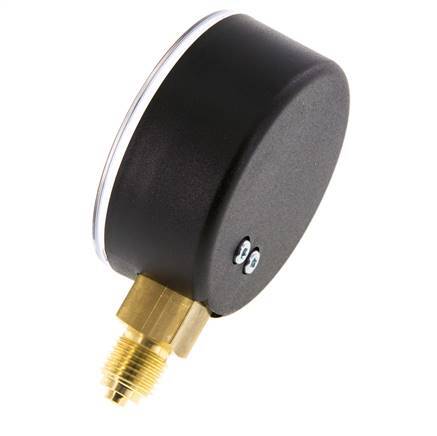 0..10 Bar (0..145 psi) Pressure Gauge Below Plastic/Brass 63 mm Class 2.5