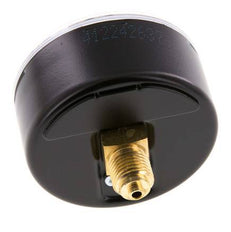 0..10 Bar (0..145 psi) Pressure Gauge Rear Steel/Brass 63 mm Class 1.6