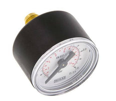 0..1 Bar (0..15 psi) Pressure Gauge Rear Plastic/Brass 40 mm Class 2.5