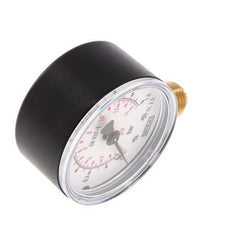0..1 Bar (0..15 psi) Pressure Gauge Below Plastic/Brass 50 mm Class 2.5