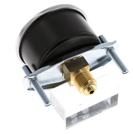 0..1 Bar (0..15 psi) Panel Mount Pressure Gauge Steel/Brass 50 mm Class 2.5 (Bracket)