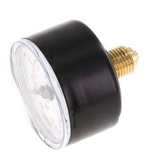 0..1 Bar (0..15 psi) Pressure Gauge Rear Steel/Brass 50 mm Class 1.6