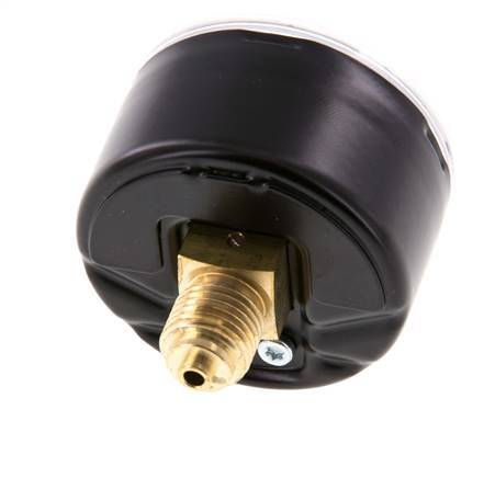 0..1 Bar (0..15 psi) Pressure Gauge Rear Steel/Brass 50 mm Class 1.6
