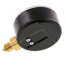 0..1 Bar (0..15 psi) Pressure Gauge Below Steel/Brass 63 mm Class 1.6