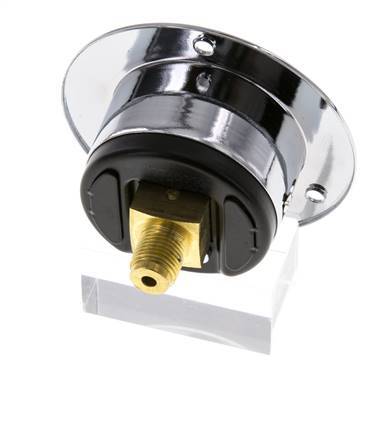 0..16 Bar (0..232 psi) Panel Mount Pressure Gauge Steel/Brass 40 mm Class 2.5 (Front Panel)
