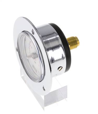 0..16 Bar (0..232 psi) Panel Mount Pressure Gauge Steel/Brass 40 mm Class 2.5 (Front Panel)