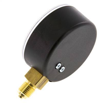 0..16 Bar (0..232 psi) Pressure Gauge Below Plastic/Brass 63 mm Class 2.5