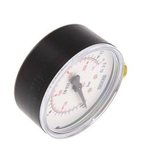 0..16 Bar (0..232 psi) Pressure Gauge Below Plastic/Brass 63 mm Class 2.5