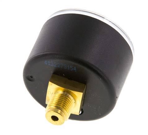 0..1.6 Bar (0..23 psi) Pressure Gauge Rear Plastic/Brass 40 mm Class 2.5